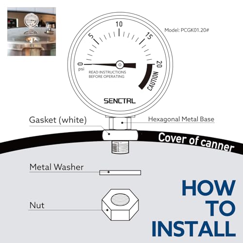 20 Psi Pressure Cooker Gauge Replacement Part