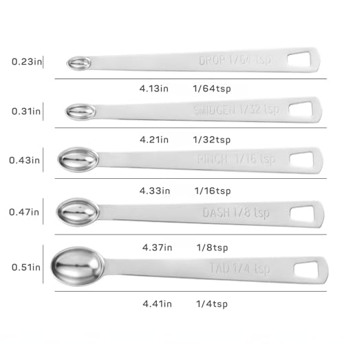 5Pcs Teaspoon Measuring Spoons (5 Count)