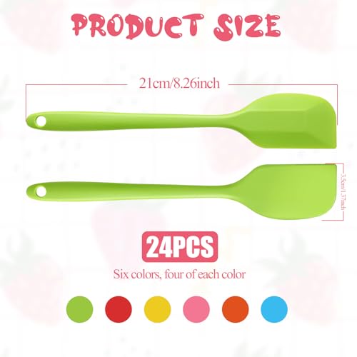 24 Pieces Small Silicone Spatulas (24 Count)