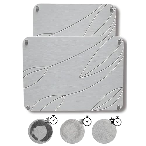 2 PCs Nesting Stone Drying Mat for Kitchen Counter