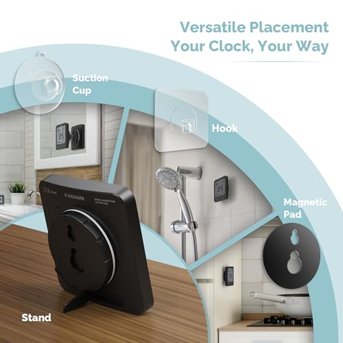 Shower Clock Waterproof Bathroom Timer