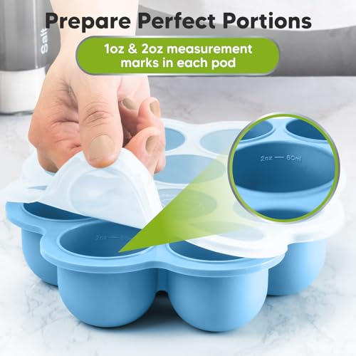 Silicone Food Freezer Trays with Lid