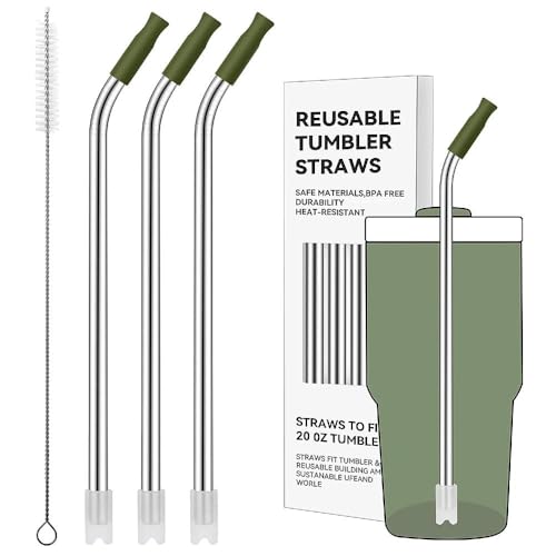 Bent Metal Straws for Stanley 20oz