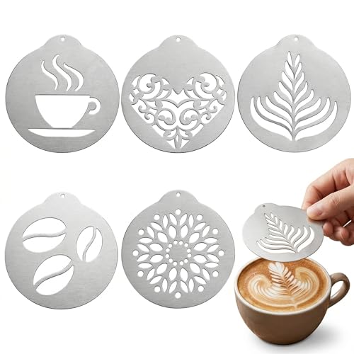 5Pcs Stainless Decorating Stencils