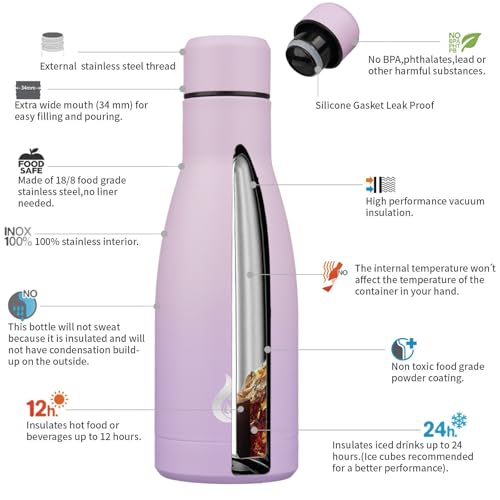 12 oz Small Water Bottle