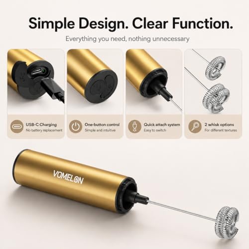 Rechargeable Electric Milk Frother Handheld