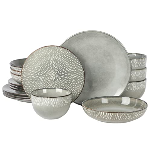 Matisse 16 Piece Double Bowl Dinnerware Set