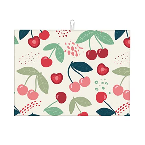 Large Dish Drying Mats For Kitchen Counter Microfiber Kitchen Drying Mat XL Draining Pad Absorbent Quick Drying Dish Mat 18x24 Inch