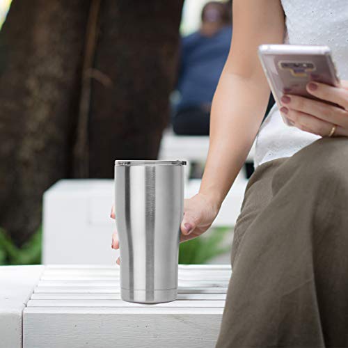 20oz Tumbler with Lid Stainless Steel Tumblers Bulk (12 Count)