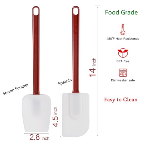 Silicone Rubber Spatula and Spoon Set of 3 (3 Count)