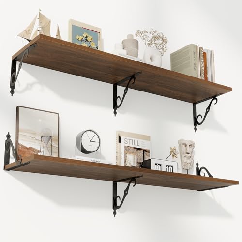 12 Inch Deep Floating Shelves for Wall (2 Count)