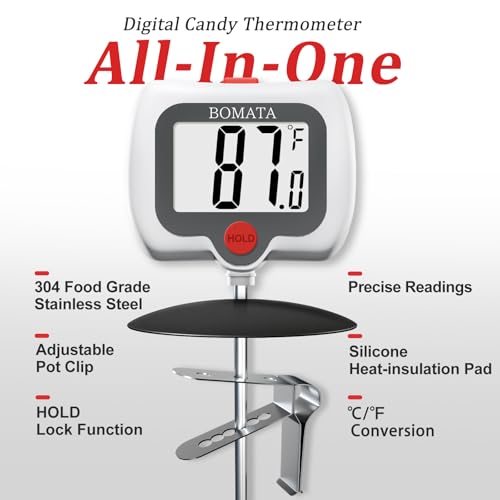 Digital Candy Thermometer with Pot Clip