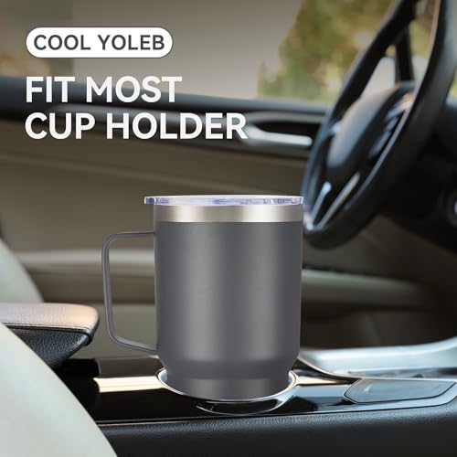 30 oz Stainless Steel Tumbler with Handle and Lid