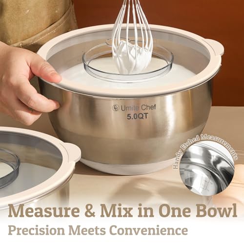 Mixing Bowles Set with Lids Set (8 Count)