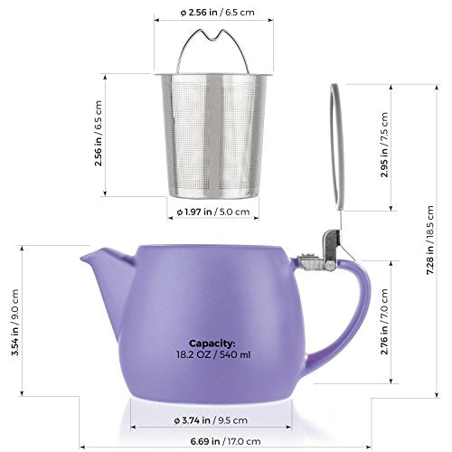 Pluto Porcelain Small Teapot Violet
