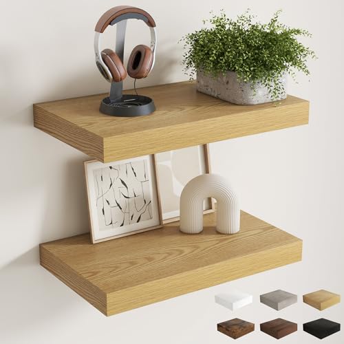 12 Inch Deep Floating Shelves for Wall (2 Count)