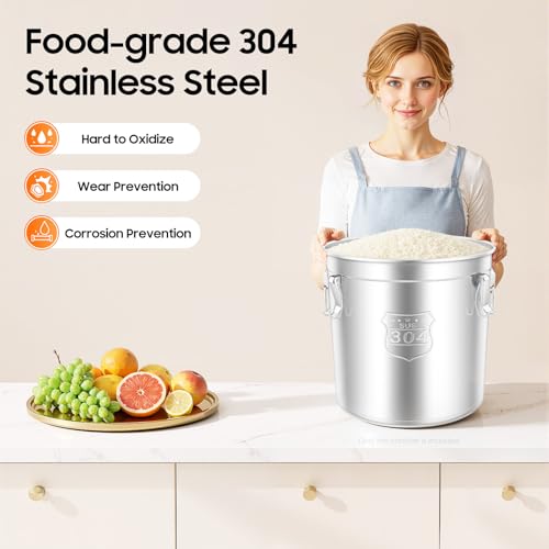304 Stainless Steel Airtight Canister 6L