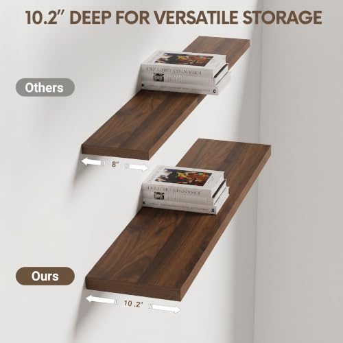 36" Floating Shelves 10 inch Deep (2 Count)