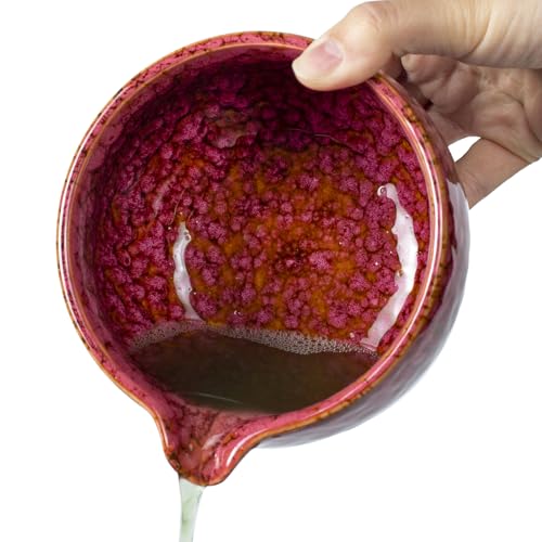 Japanese ceramic matcha bowl. 20 ounce ceramic bowl