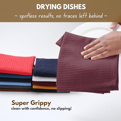 Cotton Kitchen Towel with Hanging Loop 16x26 inches (4 Count)
