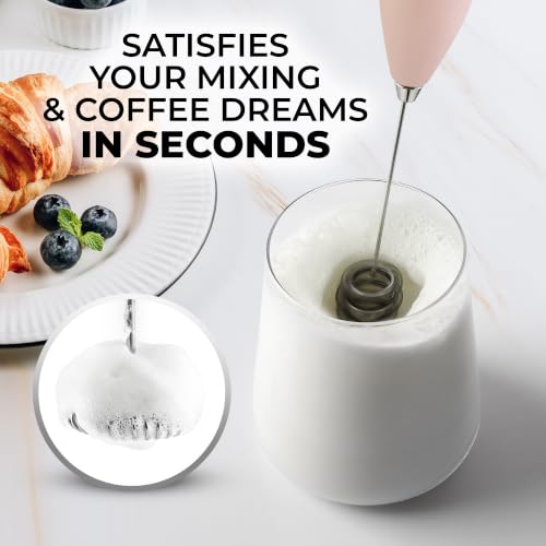 Powerful Milk Frother Wand With Duracell Batteries