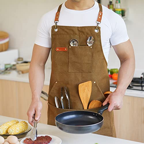 Canvas Aprons for Men Chef Apron