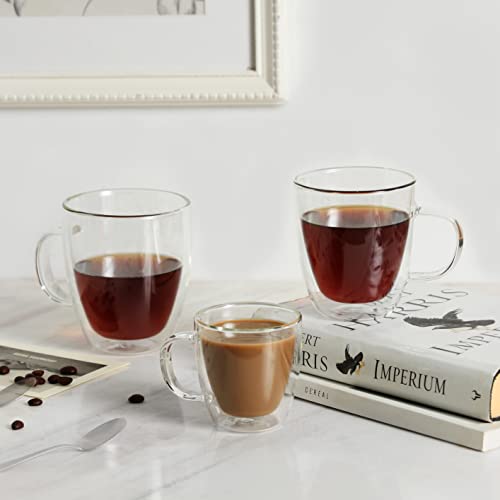 Glass Coffee Mugs 12oz (4 Count)