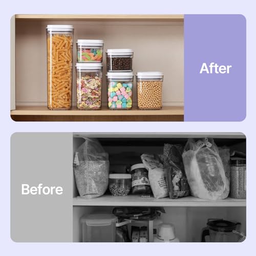 Food Airtight Containers storage with Lids One Button Open (8.8185 Ounce)