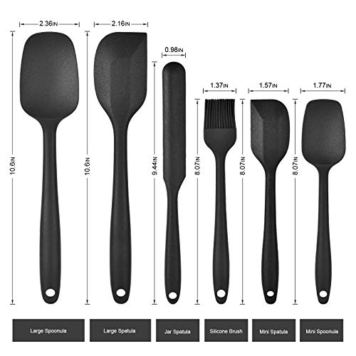 Silicone Spatula Set Food Heat Resistant Kitchen Rubber