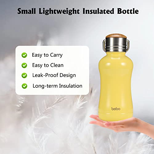 Mini Insulated Water Bottle With Bamboo Lid