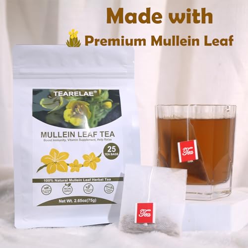 Mullein Tea Bags For Lungs (25 Count)