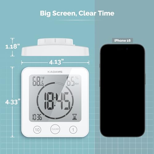 Shower Clock Waterproof Bathroom Timer