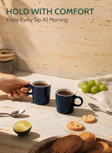 3.5oz Porcelain Espresso Cups Set of 4 (4 Count)