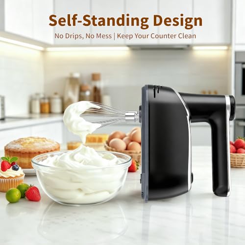 Cordless Hand Mixer Electric (6 Count)