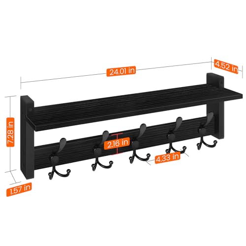 Coat Rack with Shelf