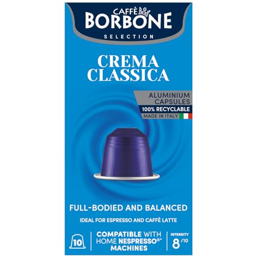 Crema Classica Aluminum Capsules Compatible with Nespresso Original Machines (50 Count)