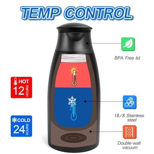 2pcs 70oz Coffee Carafe Airpot Insulated Coffee Urn Stainless Steel Vacuum Thermal Pot Dispenser for Coffee (2 Count)