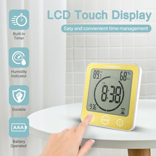 Shower Clock Waterproof Bathroom Timer
