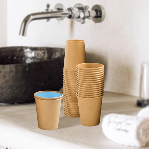 300 Pack 5 oz Paper Cups Disposable Kraft Mouthwash Cups Small (300 Count)