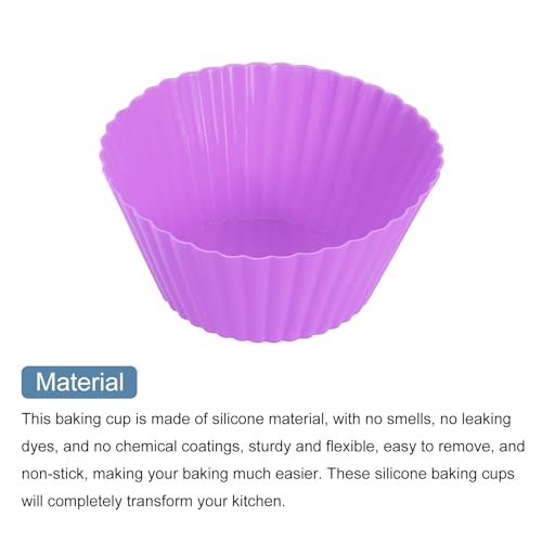 42Pcs Silicone Cupcake Liners (42 Count)
