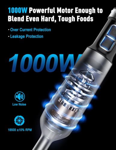1000W Powerful Immersion Blender handheld