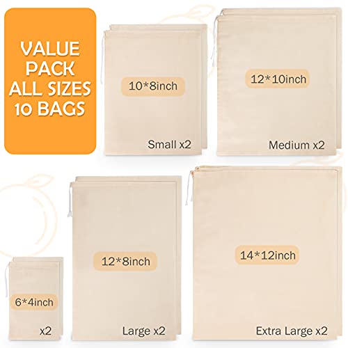 10 Pack Nut Milk Bag