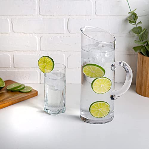 Glass Water Pitcher with Spout