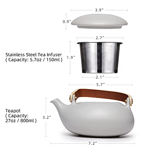 Ceramic Teapot with Infuser