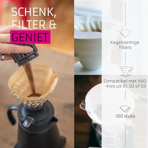 V60 Paper Coffee Filter (100 Count)