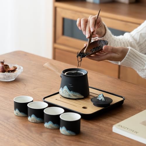 Portable Chinese Tea Set with Carry Bag