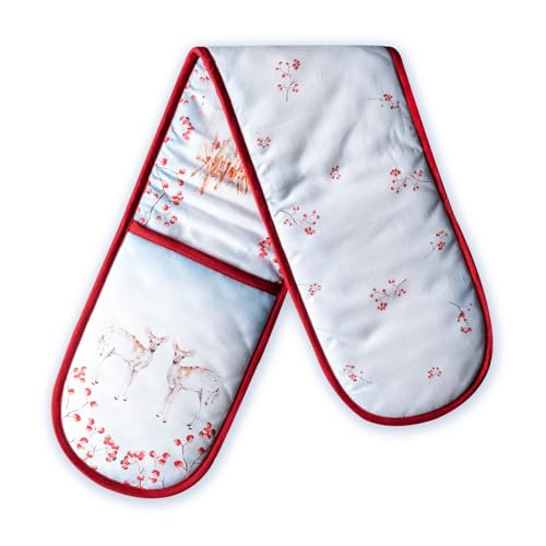 Double Oven Mitts 100% Cotton Double Oven Glove
