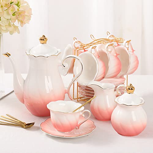 22 pcs Porcelain Tea Set for 6