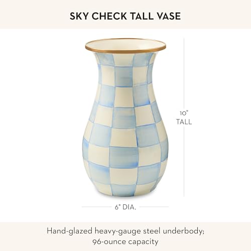 Enamel Tall Vase