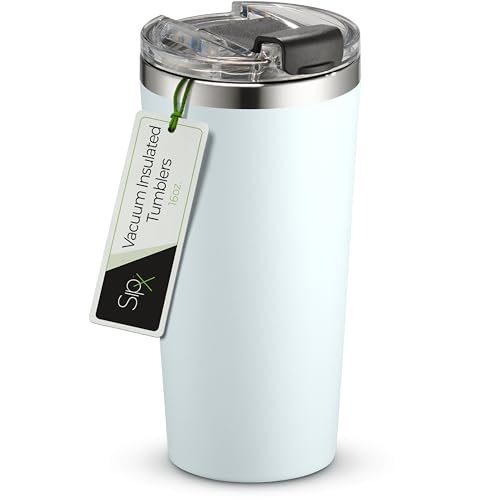 16 oz Insulated Coffee Tumbler with Leakproof Lid